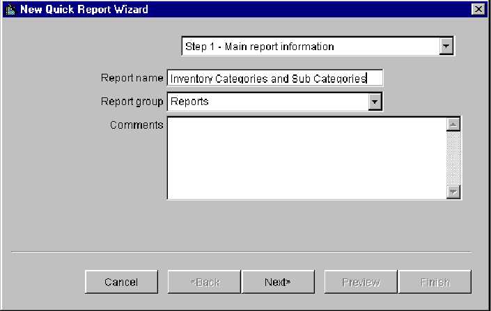 Report Wizard